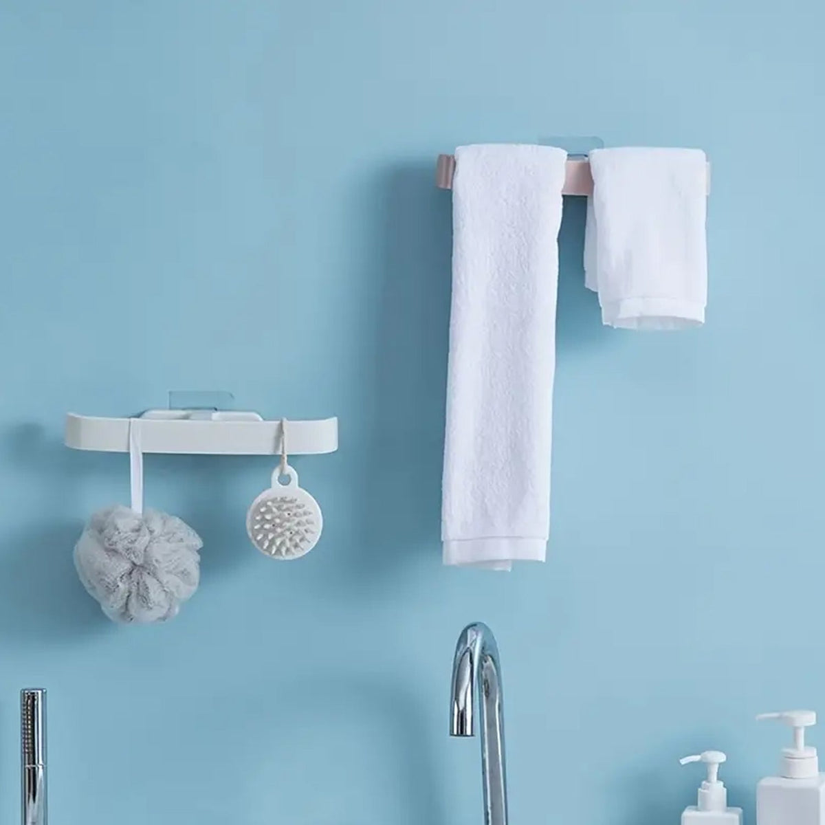 Self-Adhesive Towel Rack – Damage-Free Bathroom Storage – view 11