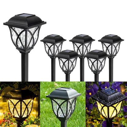 Solar Pathway Lights – Water-Ripple Garden Lighting – alternate view