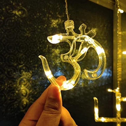 Swastik Om LED String Lights – 12 Props for Diwali Decor – view 6