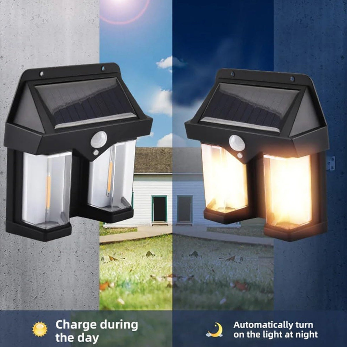 Outdoor Solar Wall Lamp – Waterproof Garden Light – view 8