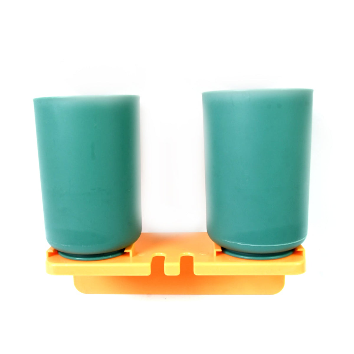 Wall Mount Toothbrush Holder – 2 Cups, Self-Adhesive – alternate view