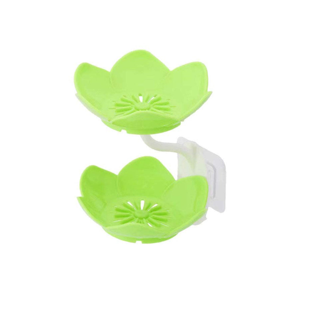 Self-Draining Soap Dish – Flower Design Bathroom Holder – detail view