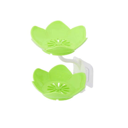 Self-Draining Soap Dish – Flower Design Bathroom Holder – detail view