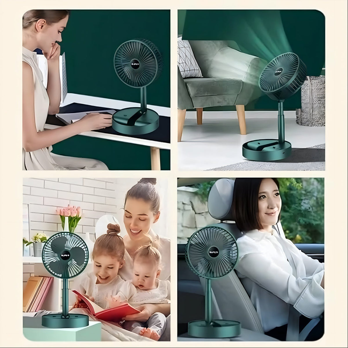 Portable Desktop Fan – Adjustable, Silent, Foldable – view 8
