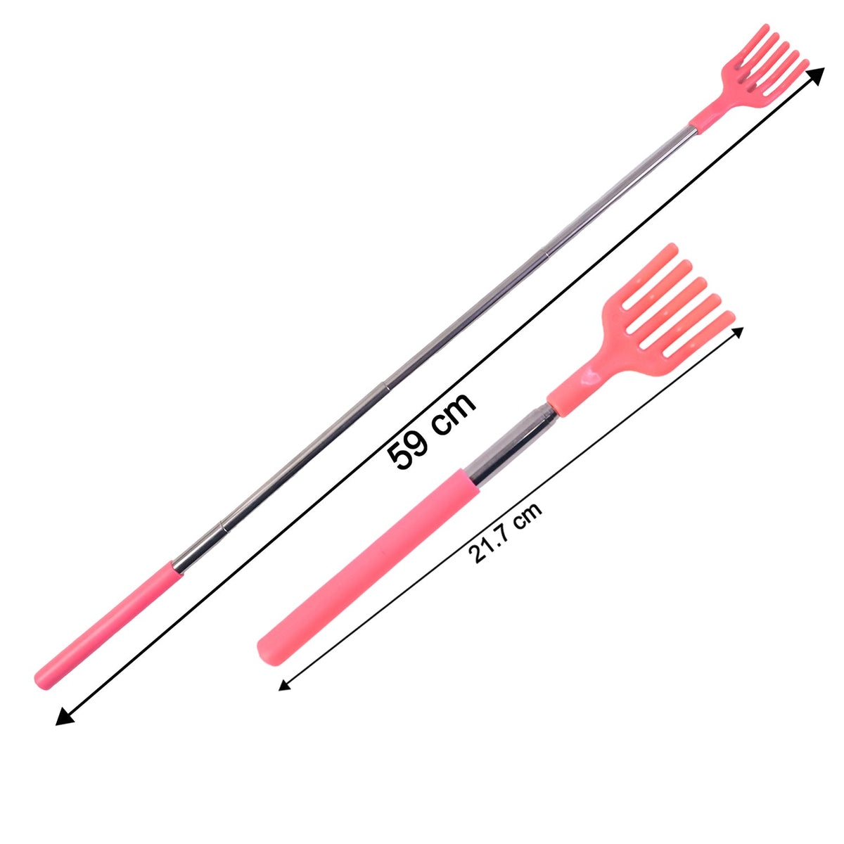 Telescopic Back Scratcher – 59cm Extendable Silicone Claw – view 6
