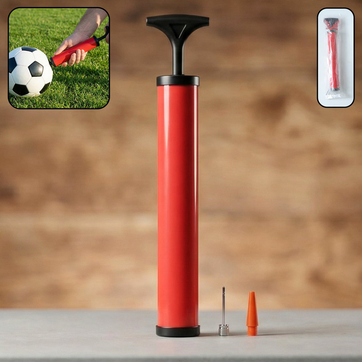 Ball Pump – 28 cm Plastic Hand Pump for Sports