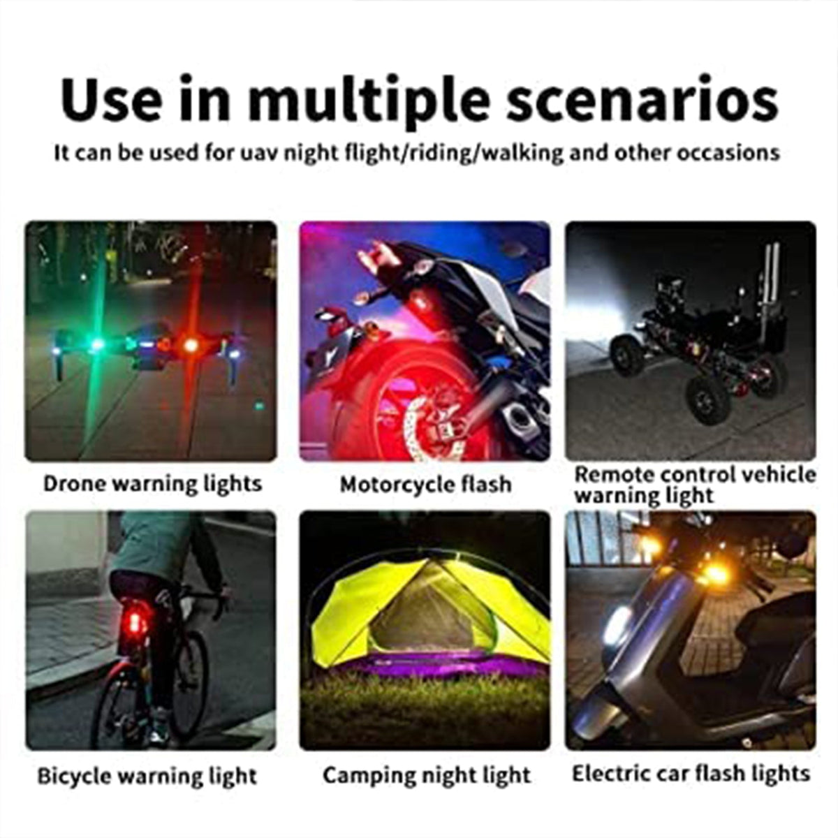LED Strobe Light – USB Rechargeable & Waterproof – view 9