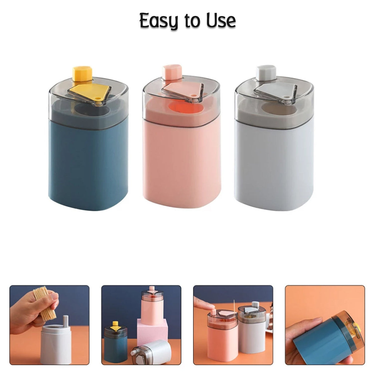Automatic Toothpick Dispenser – Pop-Up Holder for Kitchen – view 11