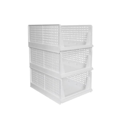 Wardrobe Clothes Organizer – 3-Layer Foldable Storage – close-up