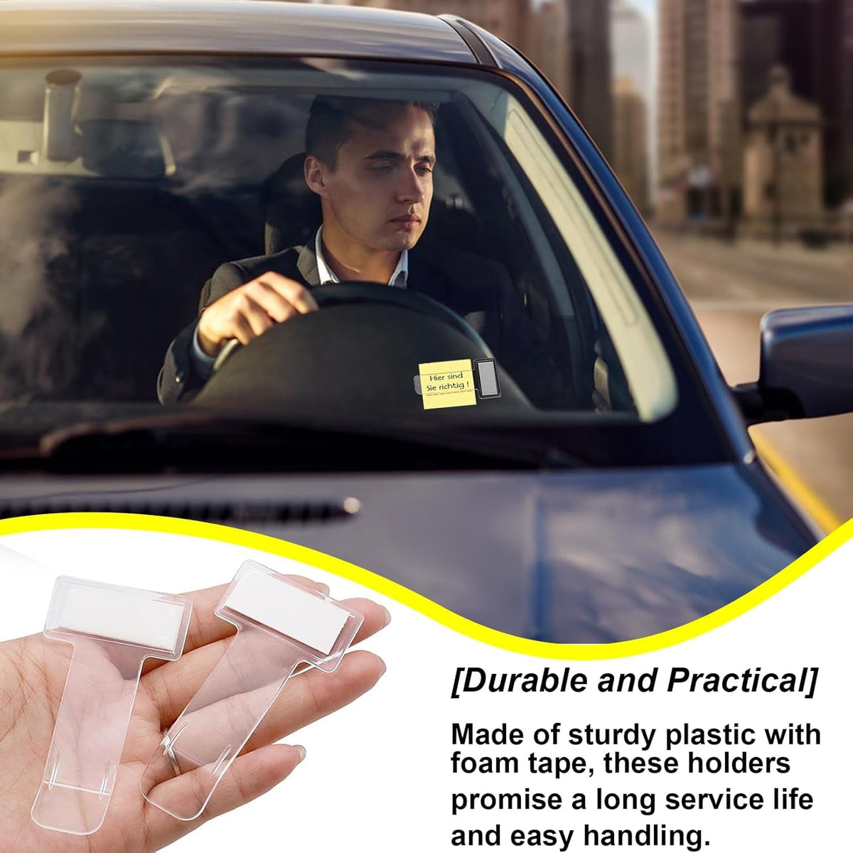 Fastag Holder for Car – Transparent Windscreen Card Stand – view 7