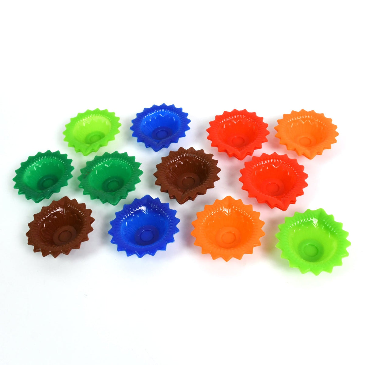Silicone Diwali Diya – Colourful Reusable set (12 Pcs) – alternate view