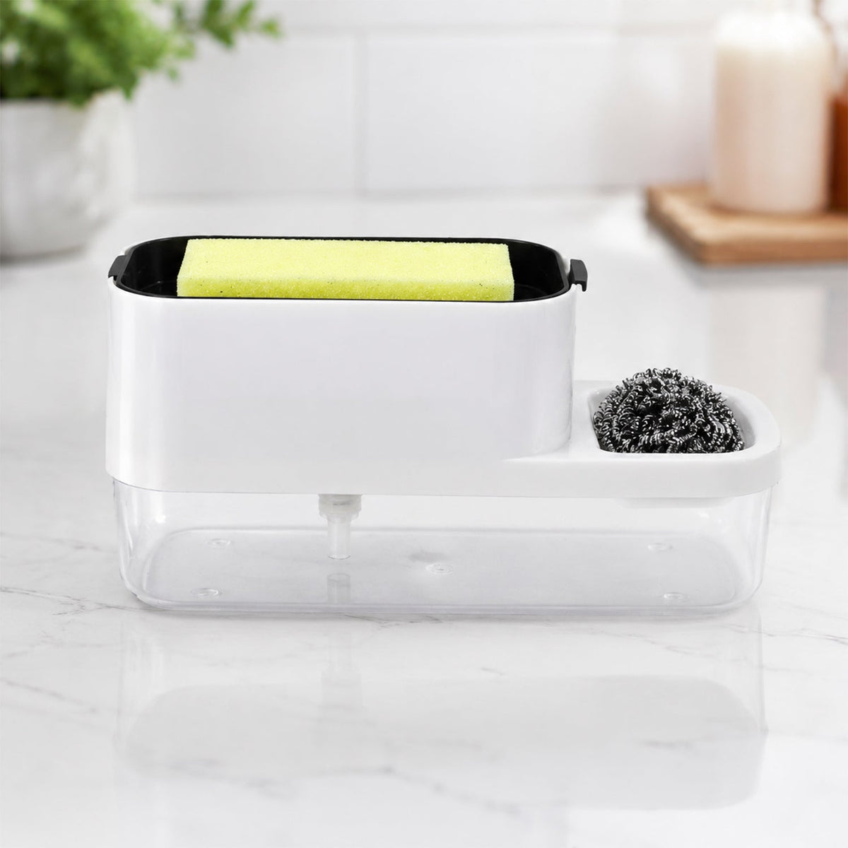 Dish Soap Dispenser & Sponge Holder – Compact & Durable – view 8