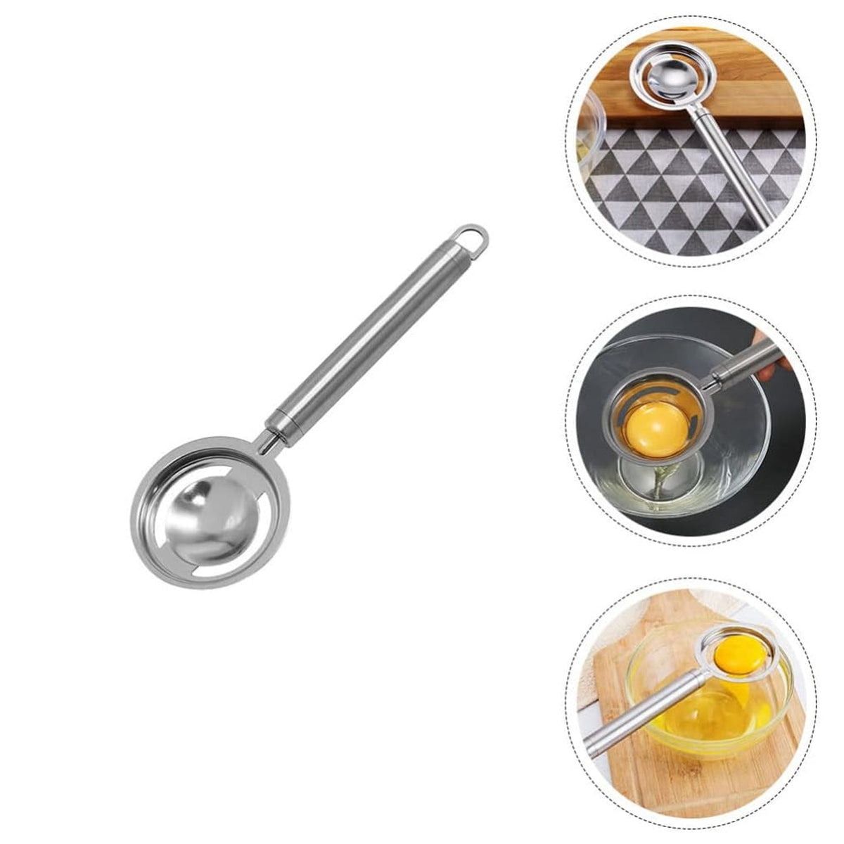 Egg Separator – Stainless Steel Yolk Filter