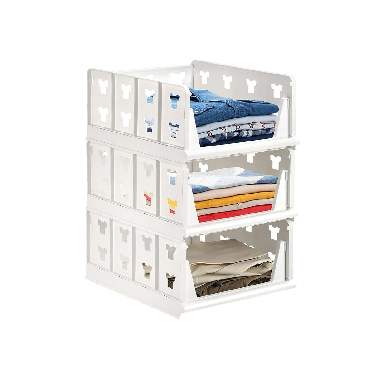 Stackable Storage Organizer – 3 Layer Foldable Utility Cart – detail view