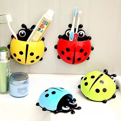 Ladybug Toothbrush Holder – Suction Hook Bathroom Organizer – view 9