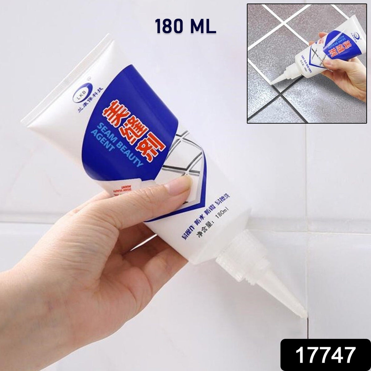 Waterproof Tile Gap Filler – Grout & Crack Sealant – side view