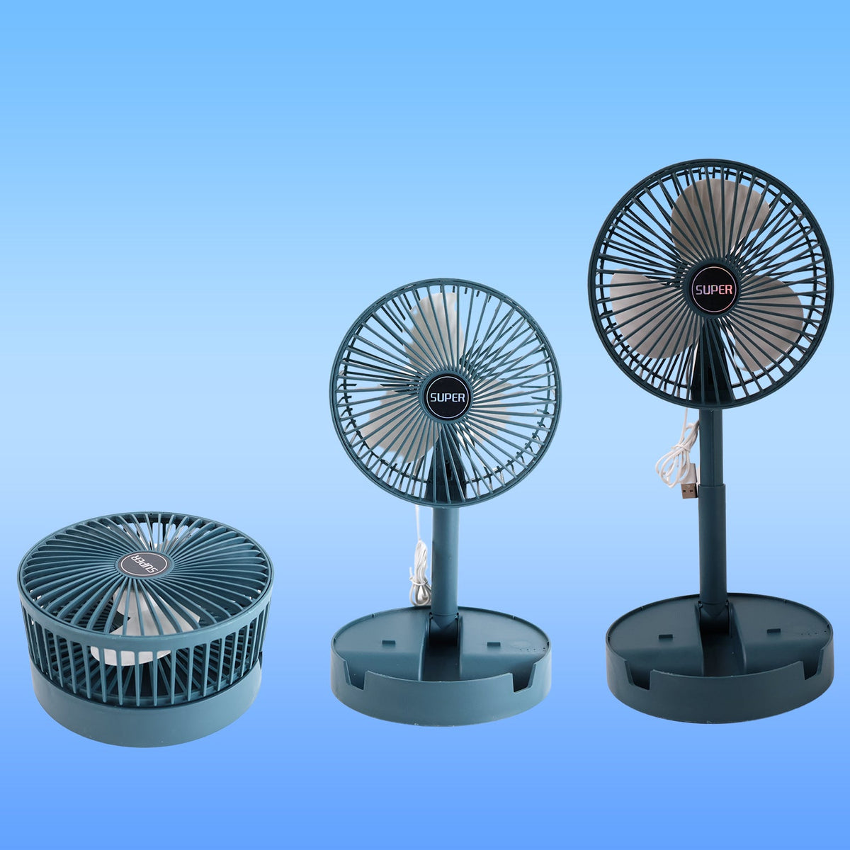 Portable Desktop Fan – Adjustable, Silent, Foldable – view 9