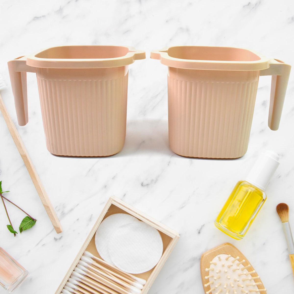 Plastic Bath Mug set – Square, 1000ml (4 Pc) – view 8