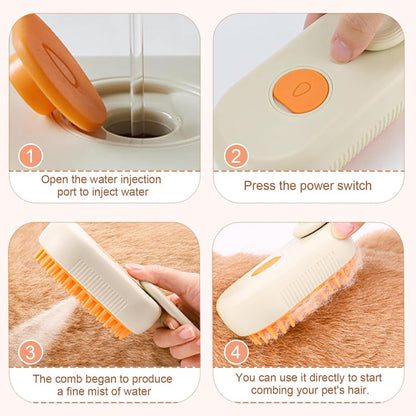 Electric Pet Steam Brush – Hair Removal & Massage – view 9