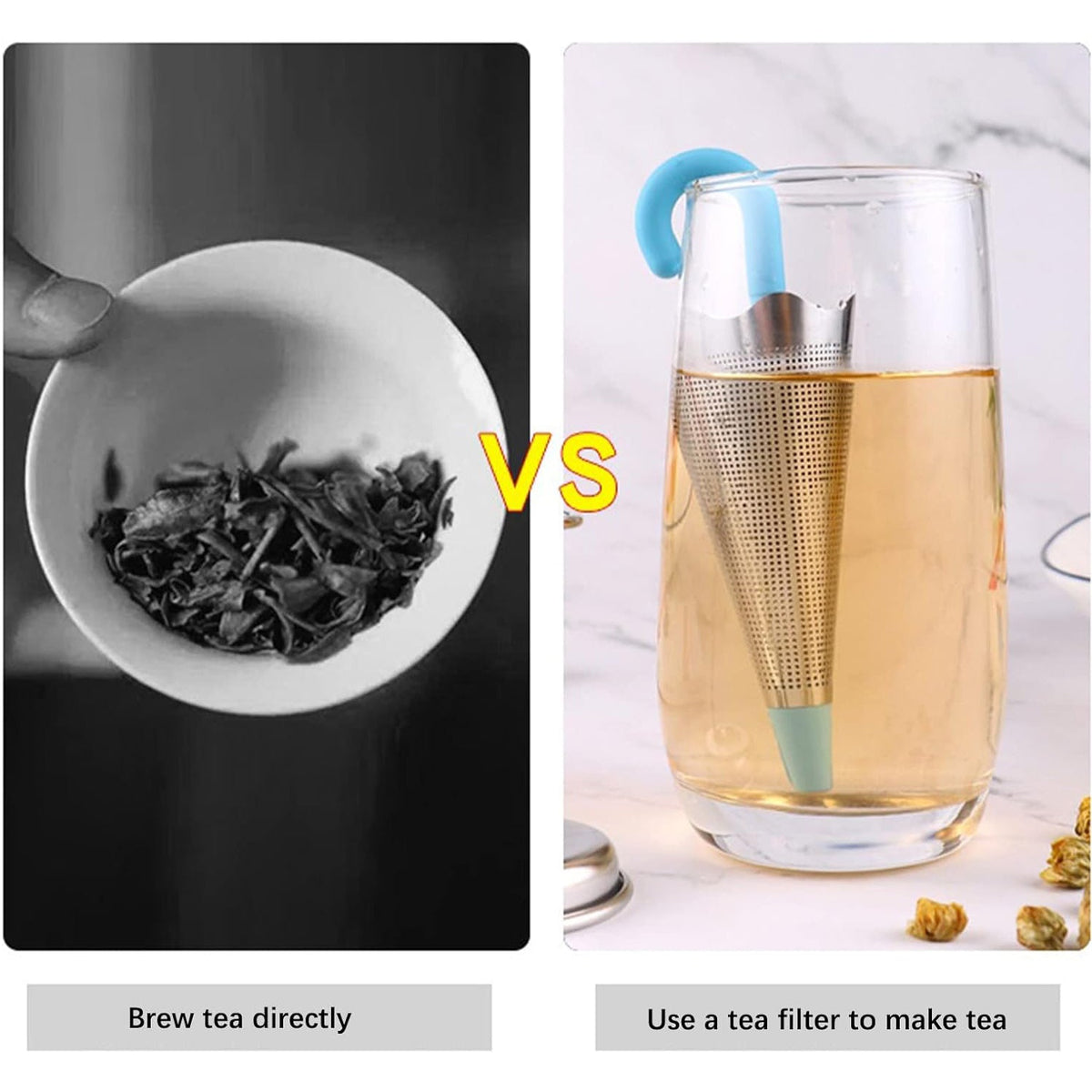 Umbrella Tea Strainer – Cute Silicone Infuser for Loose Leaf – close-up