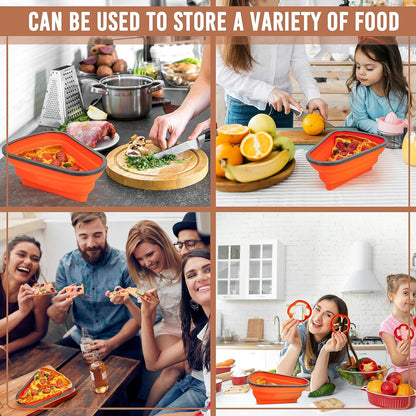 Pizza Storage Container – Expandable Silicone Box – view 6
