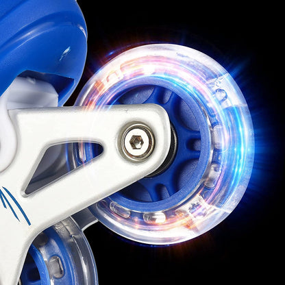 LED Inline Skates – Adjustable Flashing Wheels for All – view 6