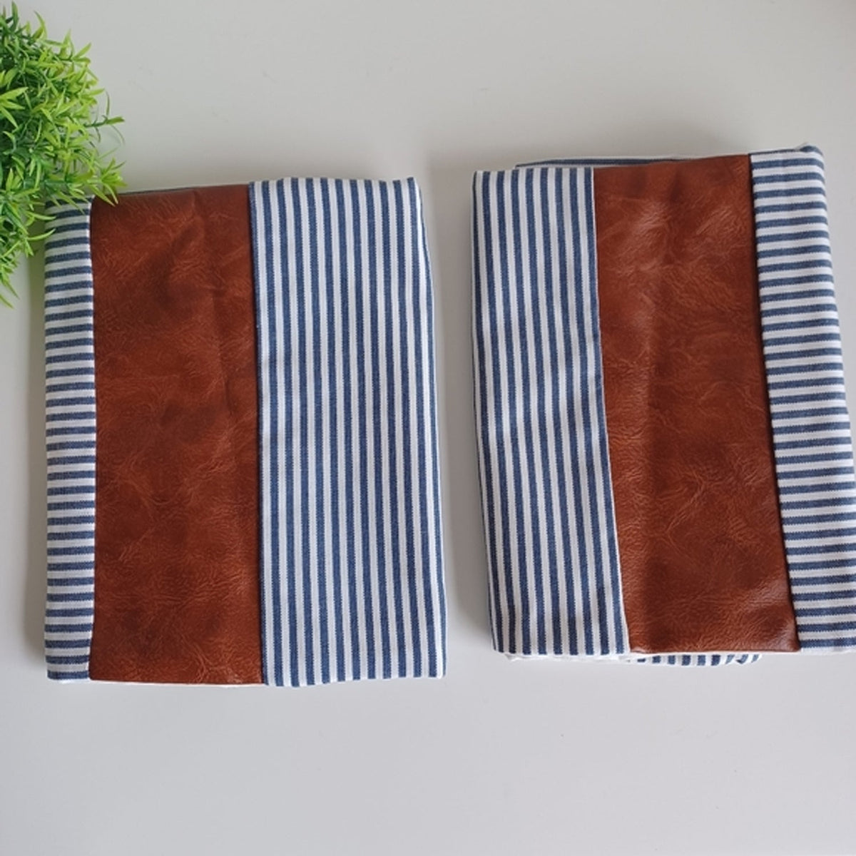 Leather & Cotton Pillow Covers – 20x20 inch (2-Pack) – view 6