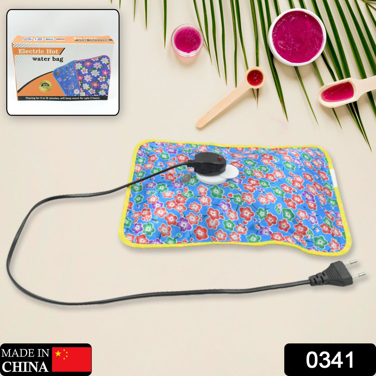 Electric Hot Water Bag – Pain Relief & Warmth – side view