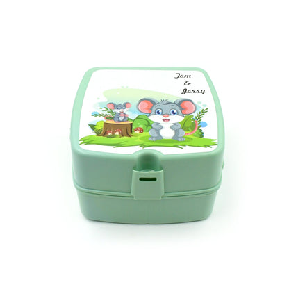Double Layer Lunch Box – 4-Compartment Tiffin – detail view