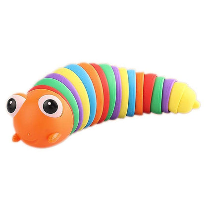 Rainbow Slug Fidget Toy – Stress Relief & Sensory Play – detail view