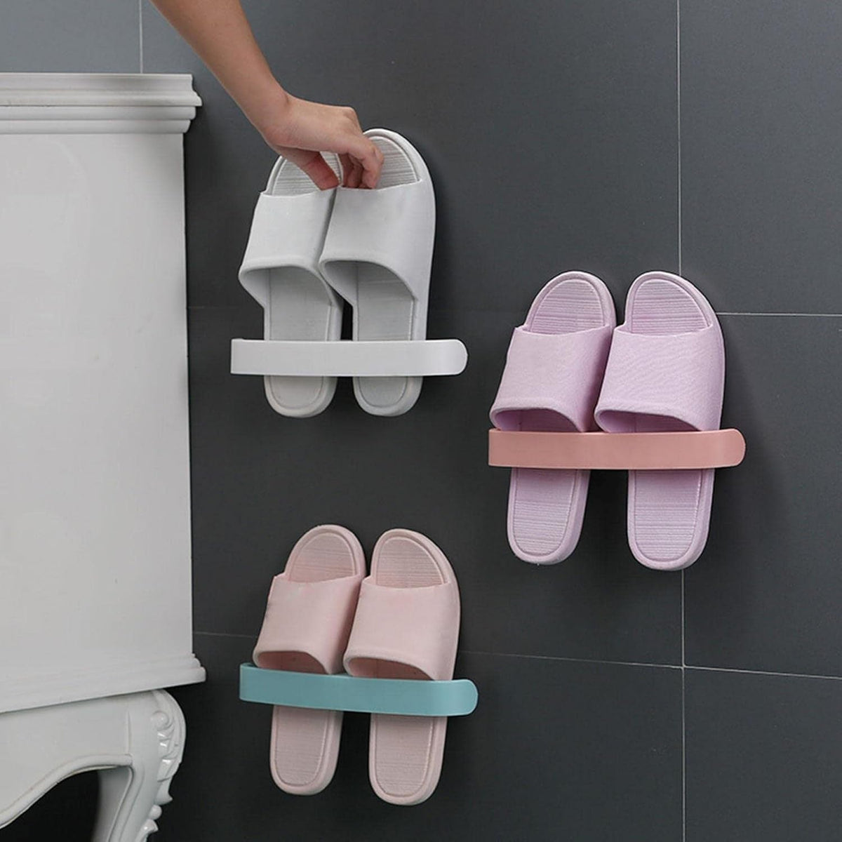 Self-Adhesive Towel Rack – Damage-Free Bathroom Storage – detail view
