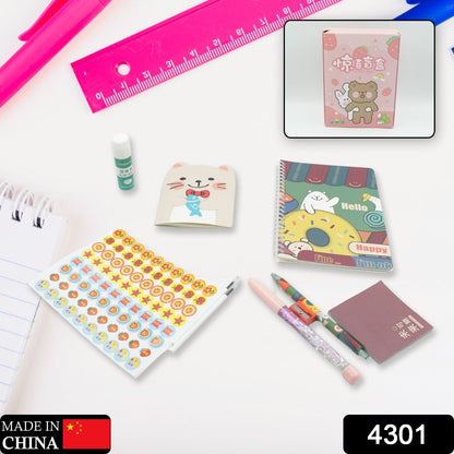 Cartoon Stationery Box – School Supplies Kit for Kids – side view