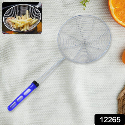 Stainless Steel Deep Fry Strainer – Large Size – side view