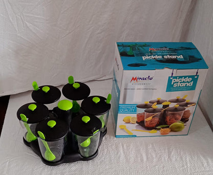Revolving Spice Rack – 6-Piece Masala Container set – view 8