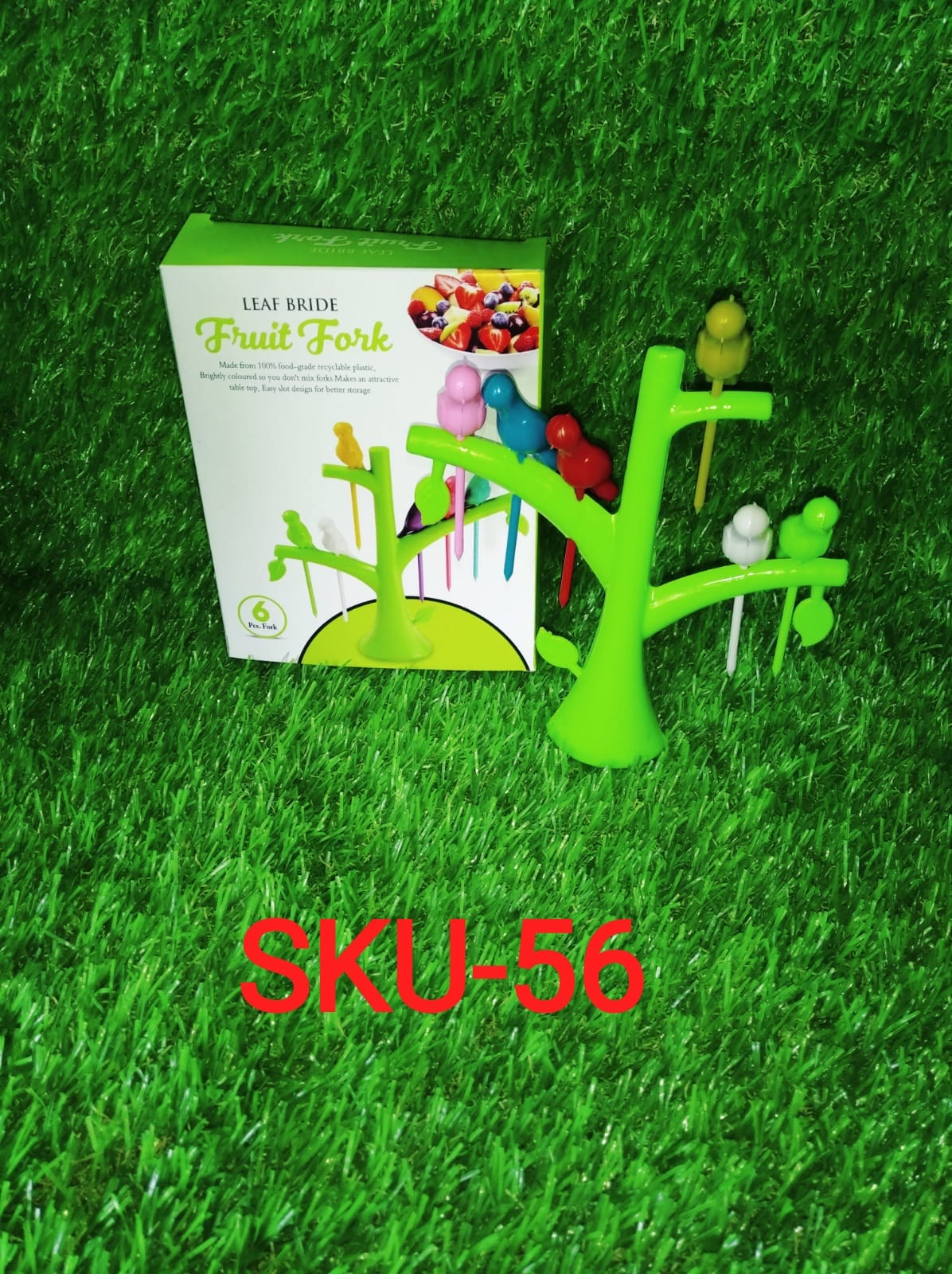 Bird Fruit Forks with Tree Holder – Cute Kids Table Decor – view 11