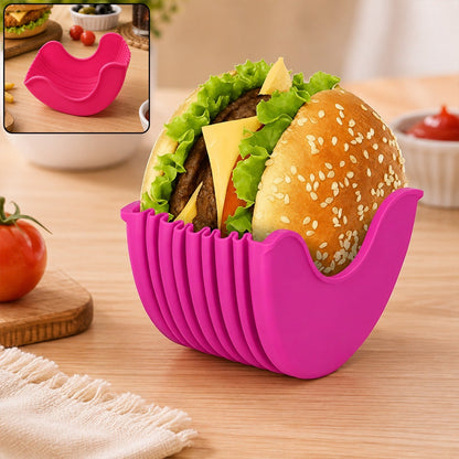 Silicone Burger Holder – Reusable & Mess-Free Snack Grip