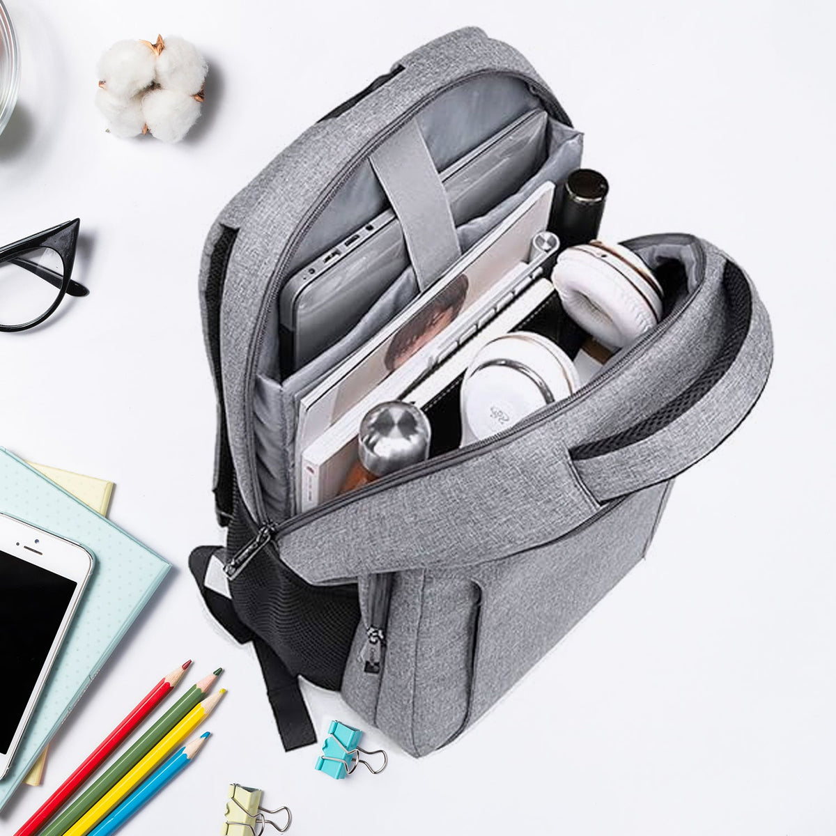 Laptop Bag – Water-Resistant, Padded & Multi-Pocket – close-up