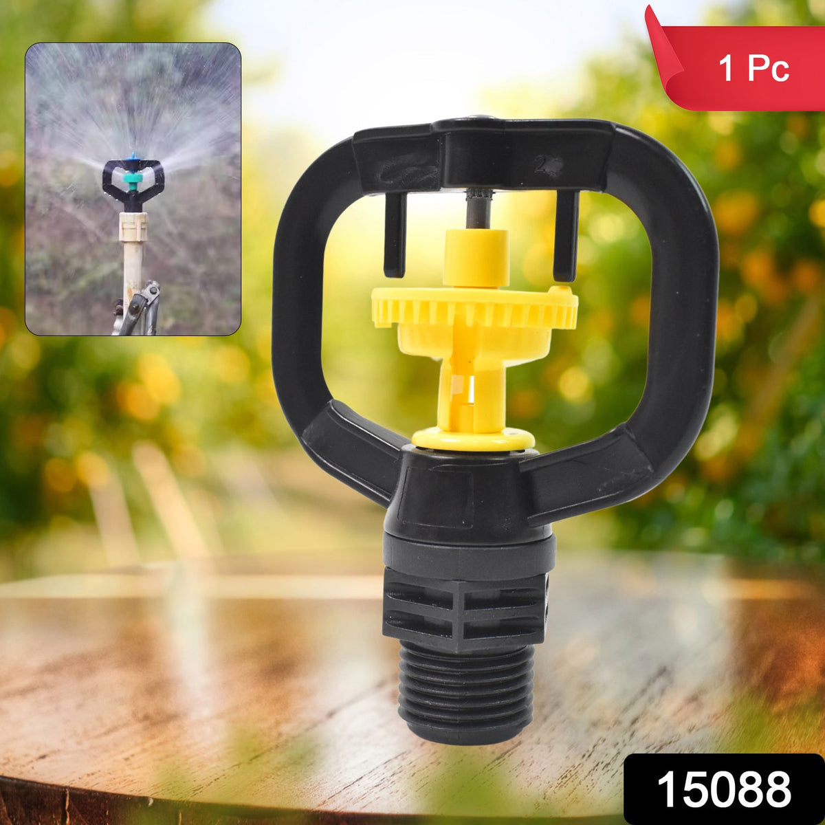 Rotating Sprinkler Nozzle – Efficient Garden Watering – side view