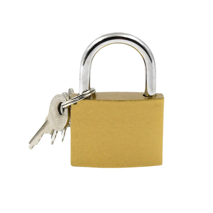 Solid Padlock 38mm – Durable Brass Body, 3 Keys – alternate view