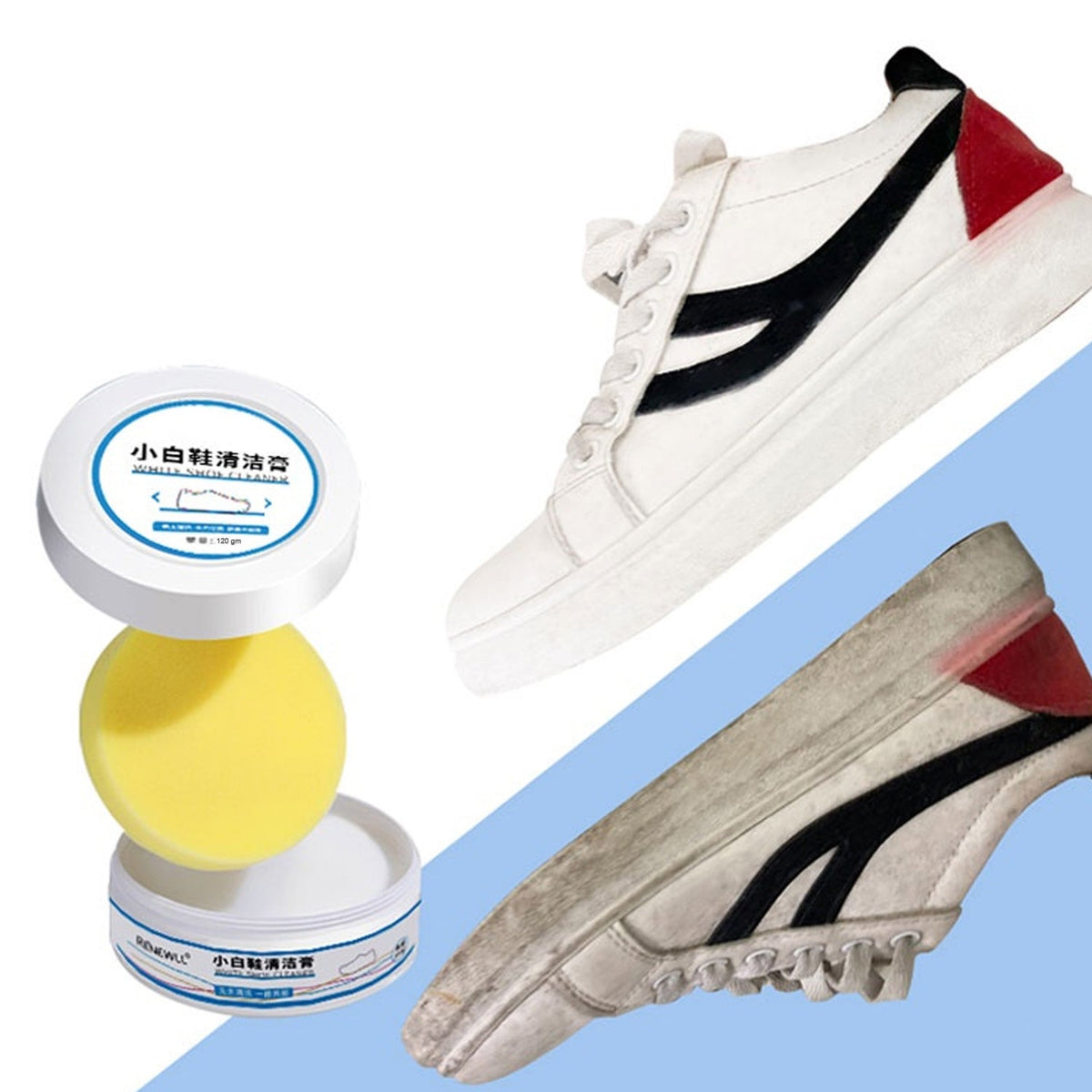 Shoe Stain Remover Cream – No-Wash Sneaker & Leather Cleaner