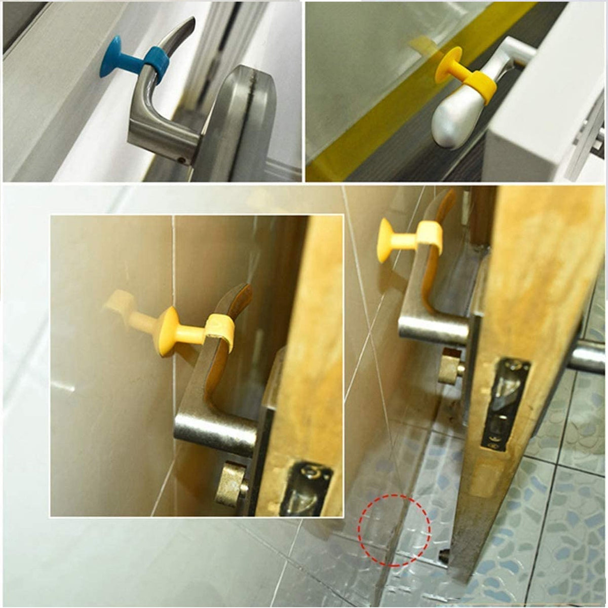 Silicone Door Stopper – Suction Wall Protector 2-Pack – close-up