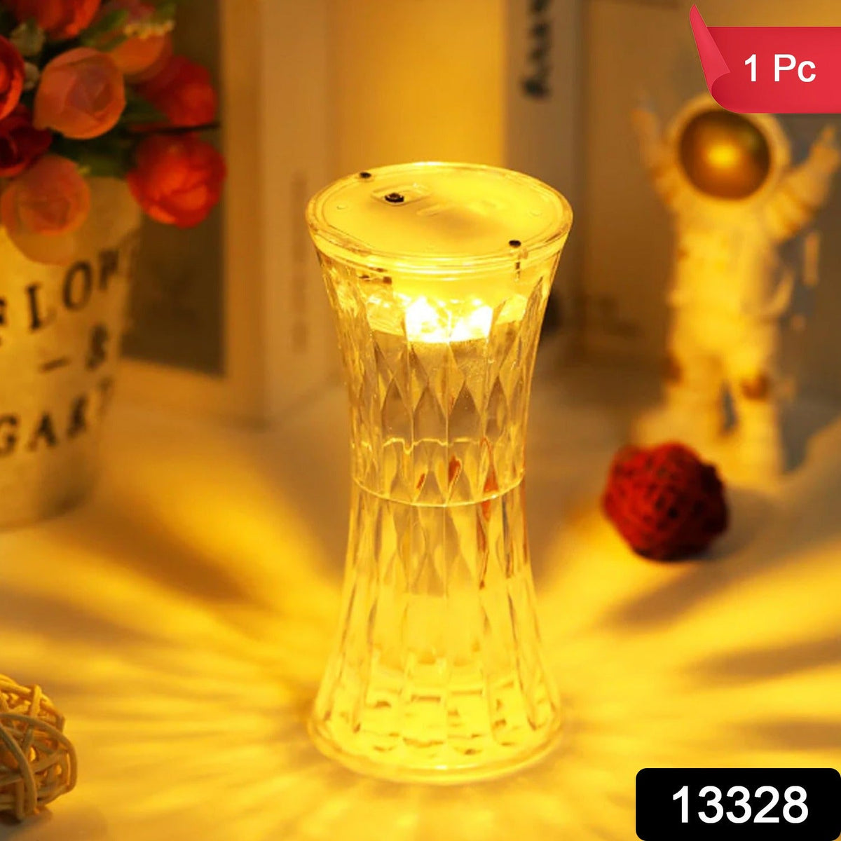 Crystal Night Light Lamp – Soft Lighting & Eye Protection – side view