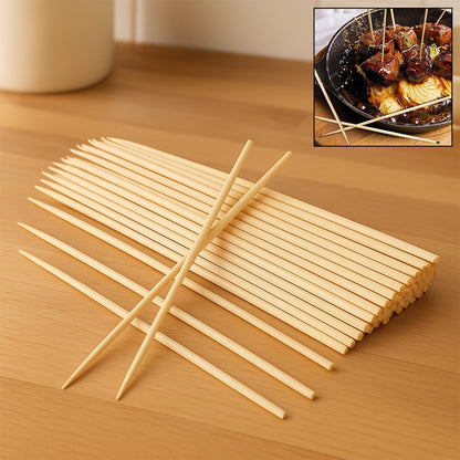 Natural Bamboo Skewers 15cm – Eco-Friendly BBQ Sticks