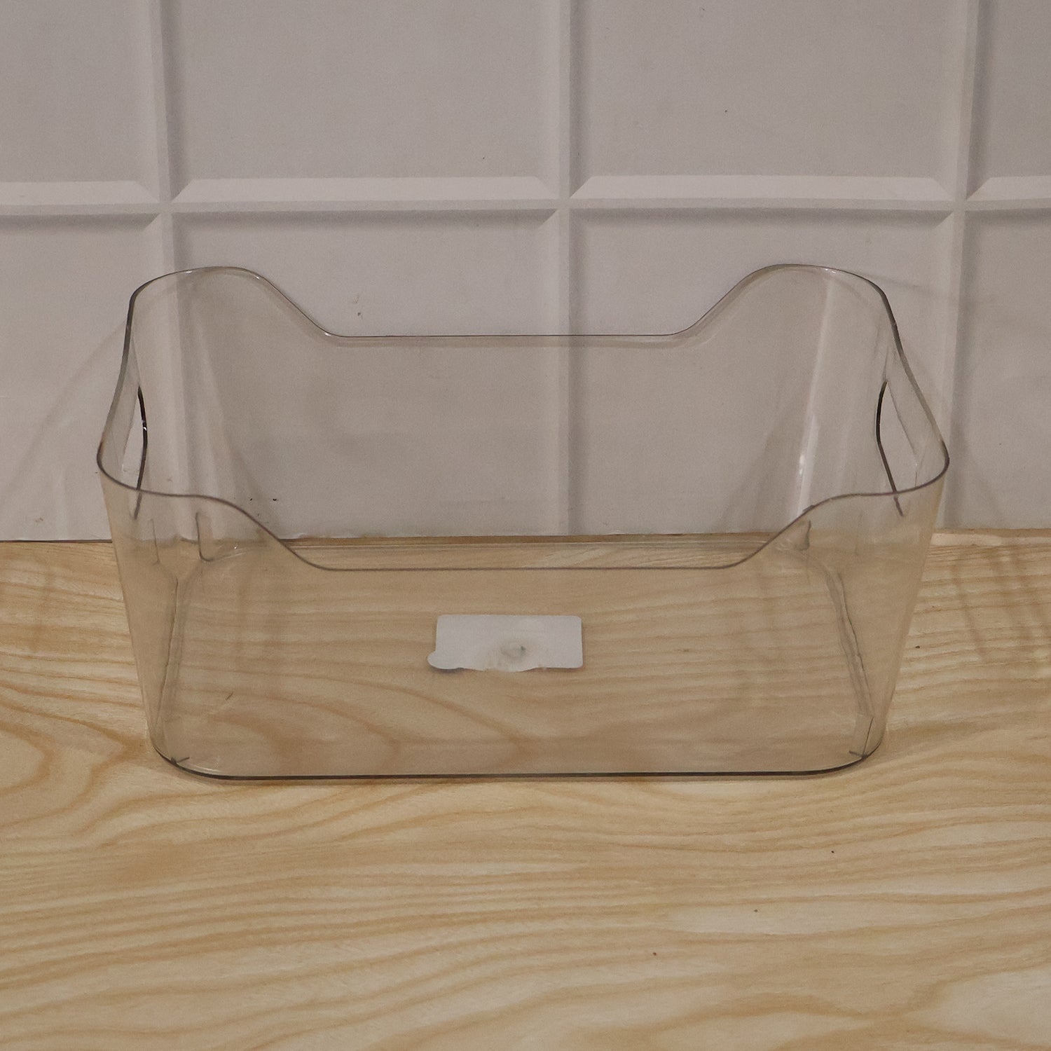 Set of transparent storage boxes for household organization