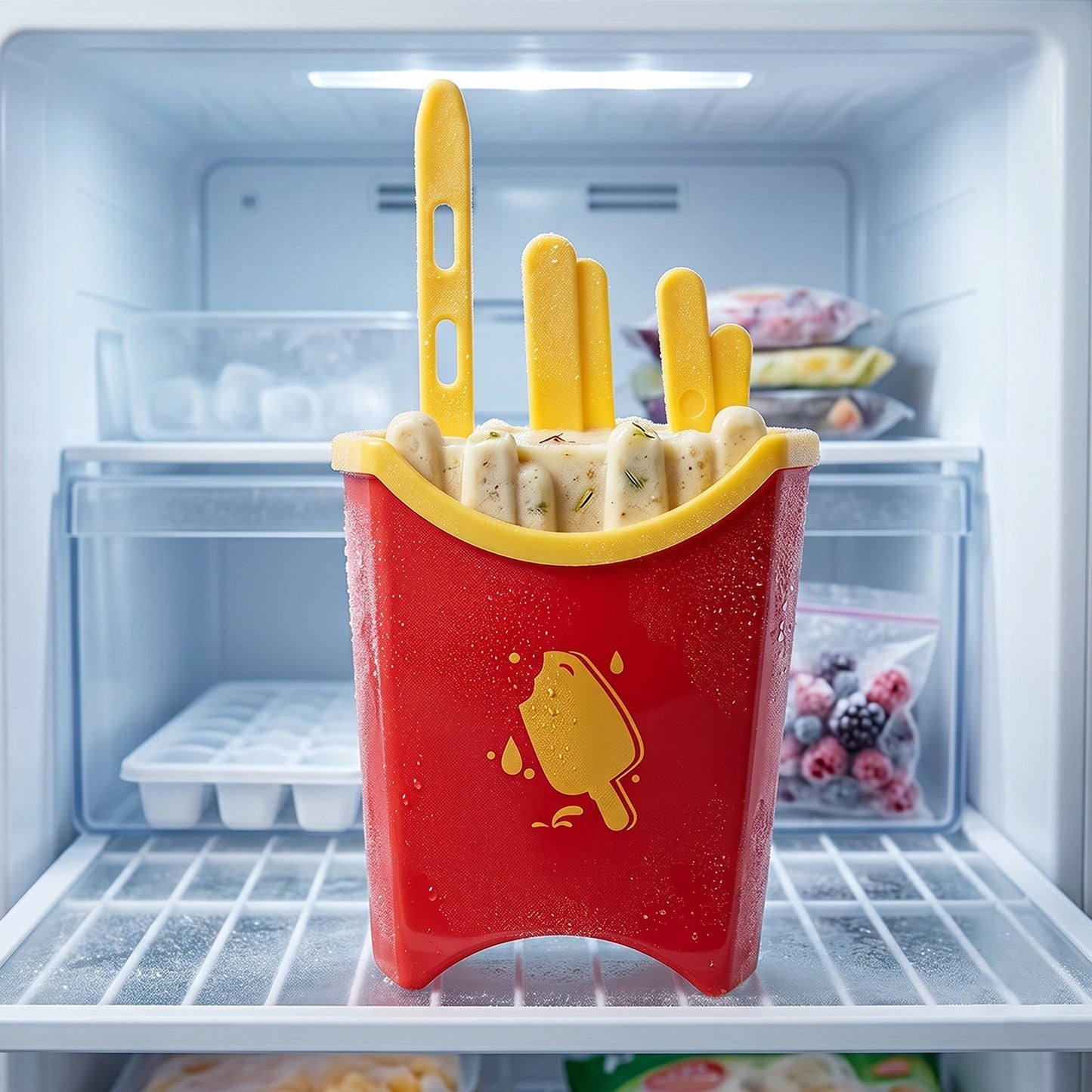 Making kulfi with the reusable ice pop maker for kids' summer treats.