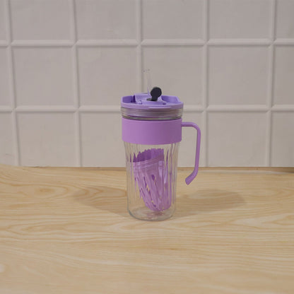 Set of reusable glass straws, ideal for various cold drinks.