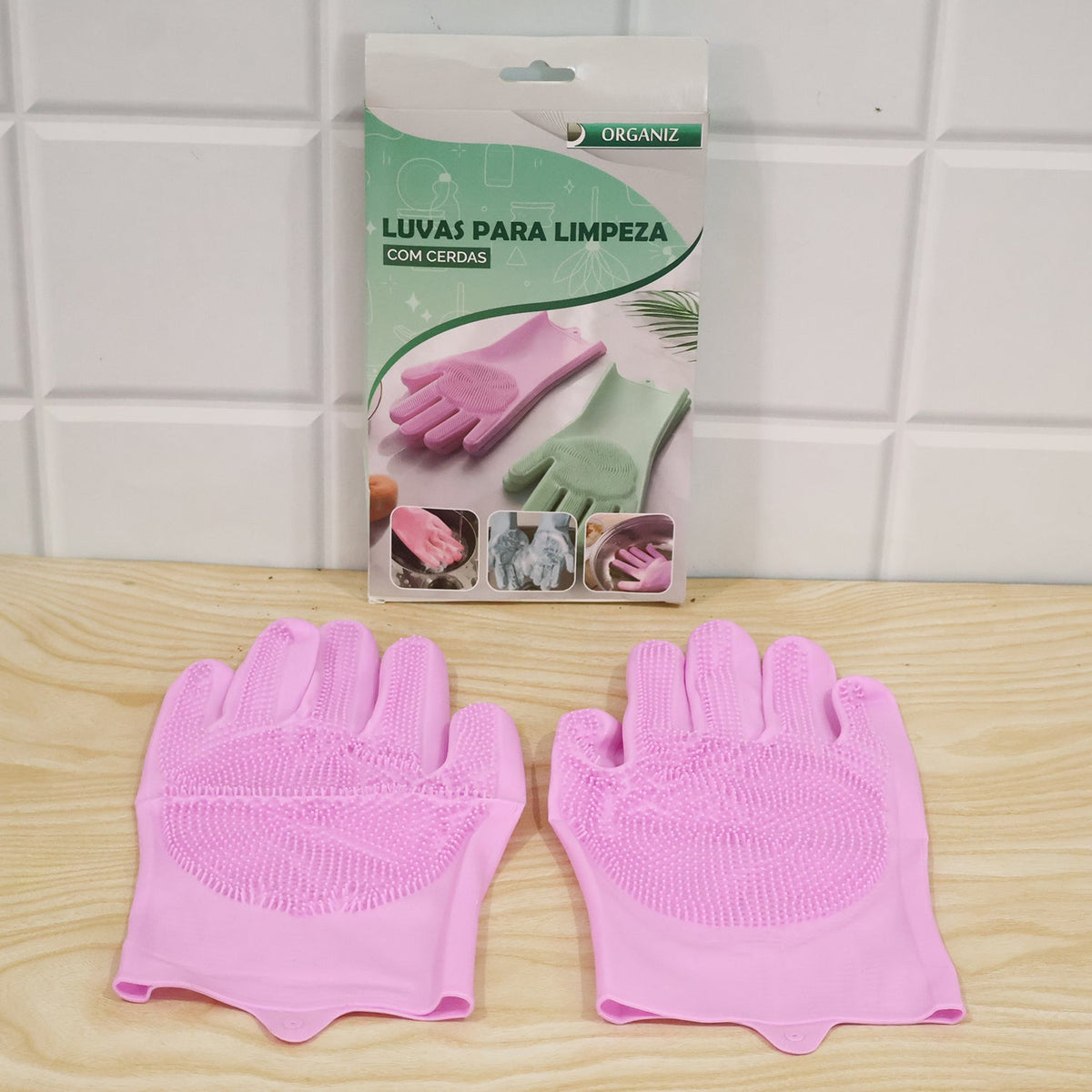 Multipurpose Reusable Scrubber Cleaning Gloves – view 10