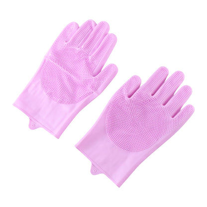 Multipurpose Reusable Scrubber Cleaning Gloves – alternate view