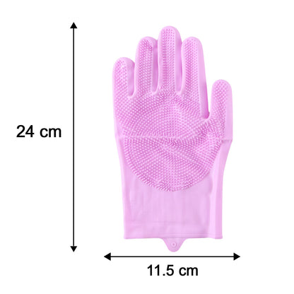Multipurpose Reusable Scrubber Cleaning Gloves – view 6