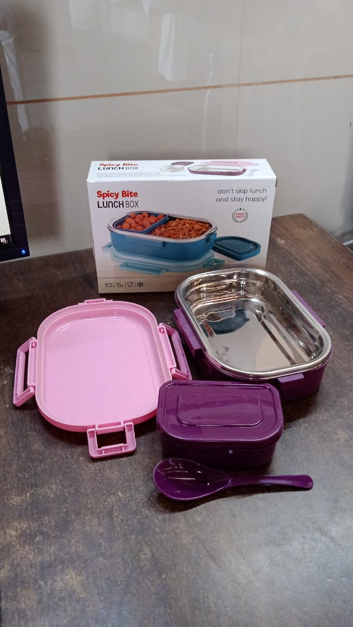 Stainless Steel Lunch Box – 3-in-1 Leakproof set – view 9